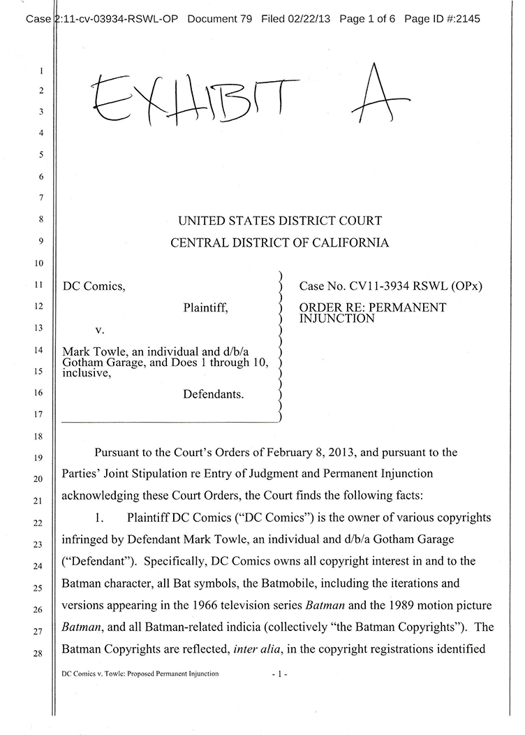 Injunction page 1