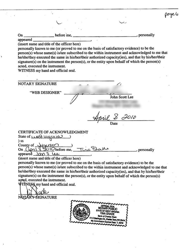 COTRACT 2 TOWLE SIGNATURE PAGE